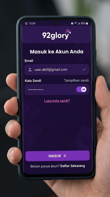 Panduan Masuk Akun 92glory untuk Pengguna Android