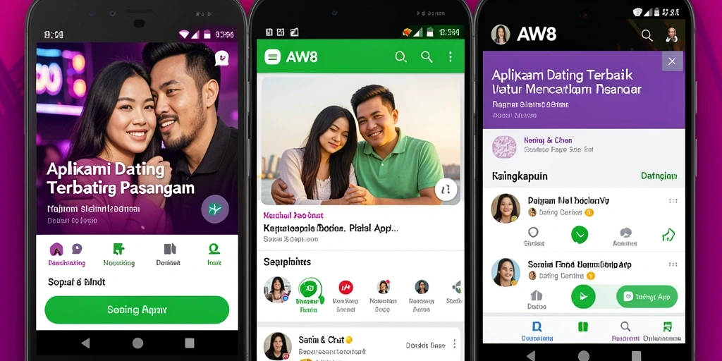 Tampilan antarmuka pengguna AW8 yang modern dan intuitif.