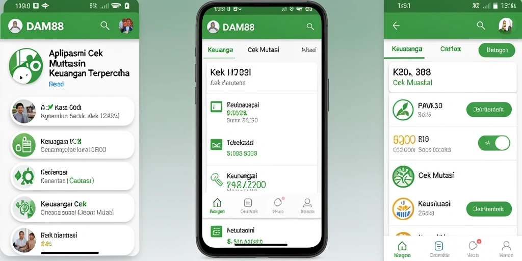 Screenshot antarmuka DAM88 menampilkan fitur cek mutasi yang intuitif.