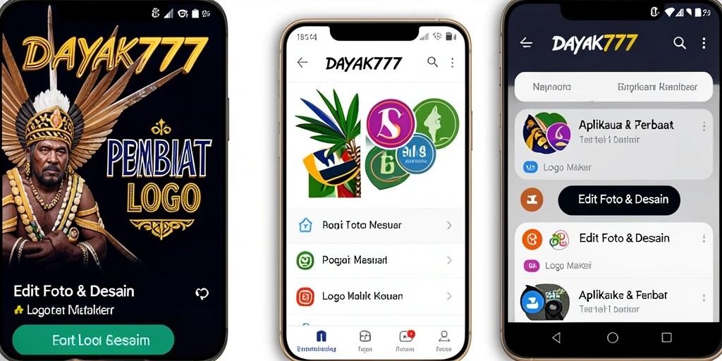 Antarmuka user-friendly untuk pembuat logo di DAYAK777.